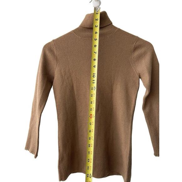 Comme Ca Turtleneck Brown Size 11 Small Women - Picture 8 of 11